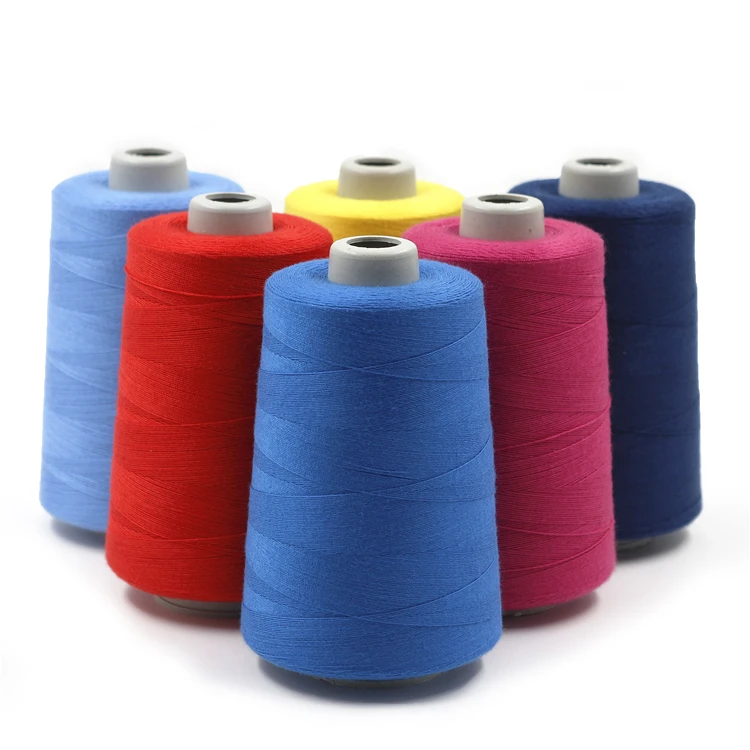 high quality poly poly core sewing thread 28s/3 for jacket sewing thread