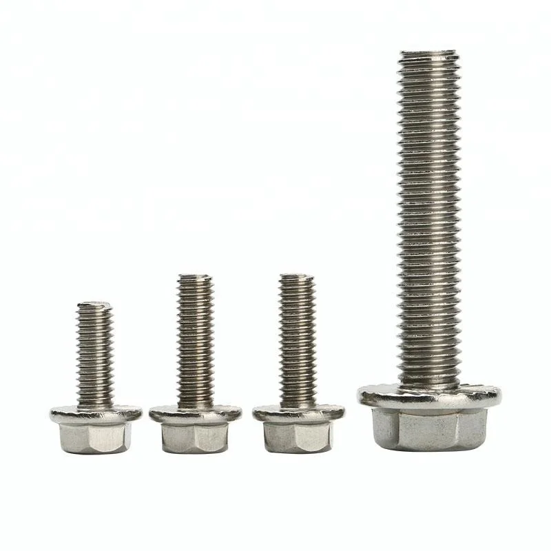 HIGH TENSILE M6 FLANGED HEXAGON BOLTS 8.8 PLATED STEEL FLANGE HEX HEAD SCREWS 