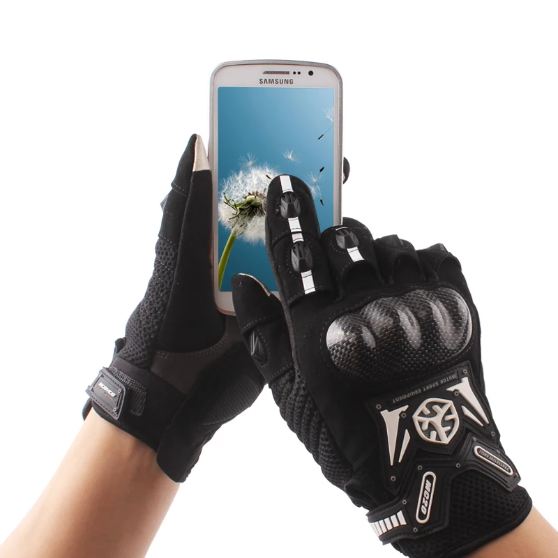 Motorcycle Gloves Carbon Fiber Drop Resistant Protective Non slip Gloves Touch Screen Guantes Luvas Alpine Motocross