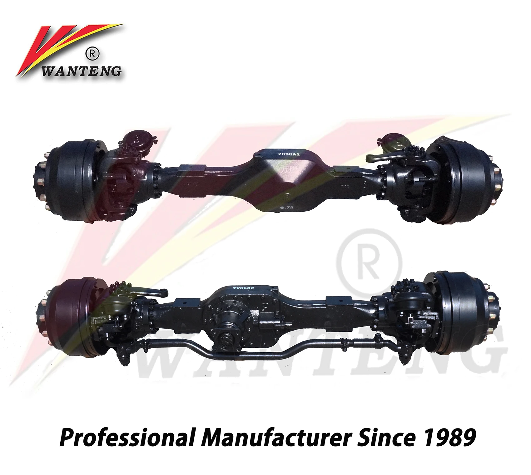 4WD Front Steering Axle of Tractor With Casting Axle Housing