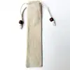 linen bag with bead