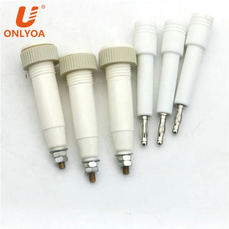 4mm White Pluggable High Pressure Banana Plug Banana Socket