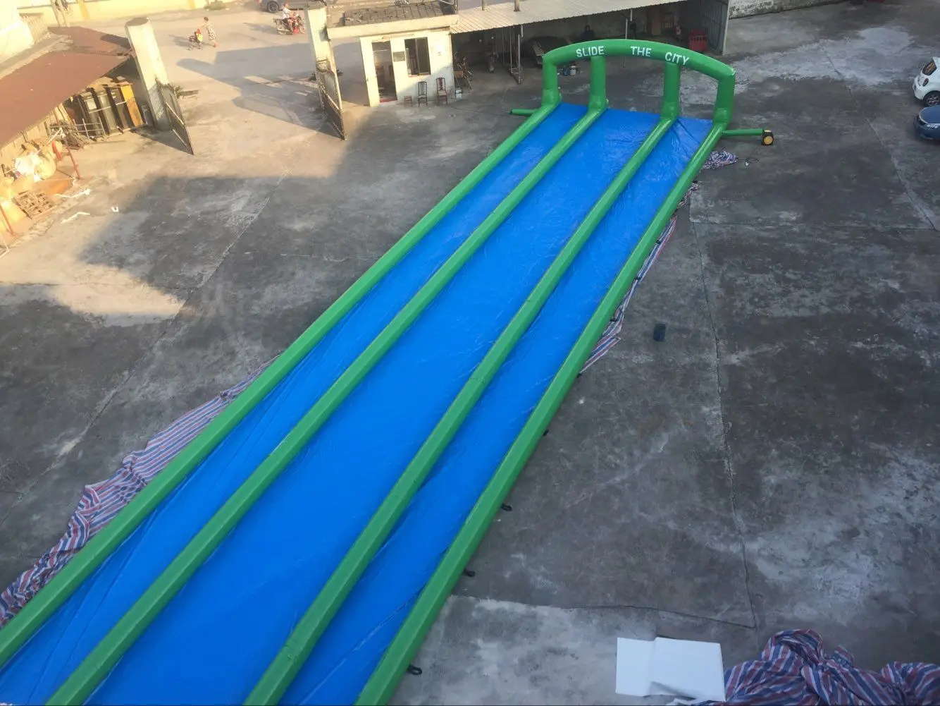 75m Long Inflatable Ramp for Slide the City