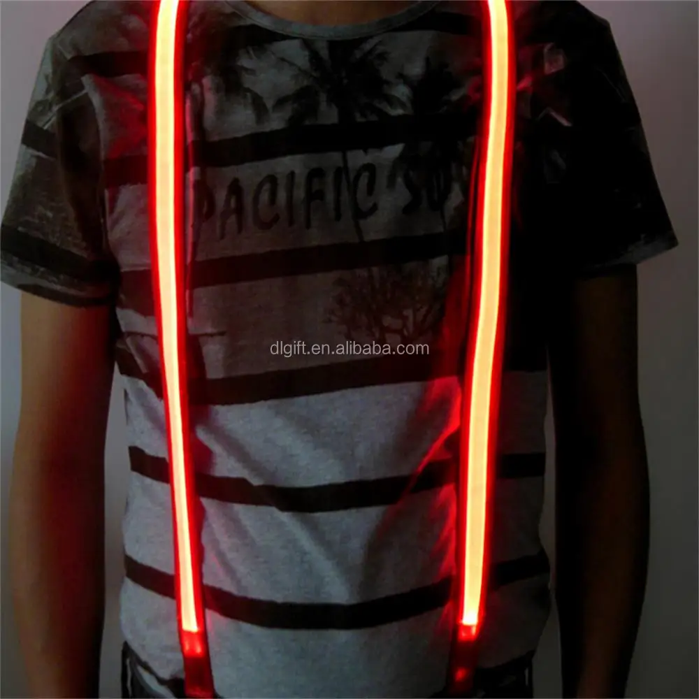 Led flashing Christmas party personalized suspenders belt