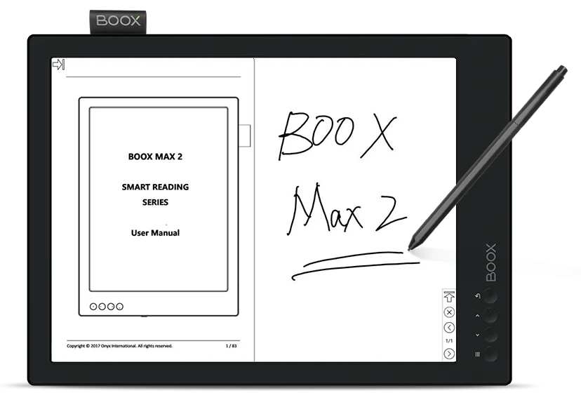 BOOX Max2 世界初のデュアルモードEinkディスプレイ＆電子書籍リーダー