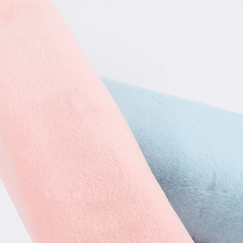 100% полиэстер 10-20 мм очень мягкая плюшевая меховая ткань из кроличьего