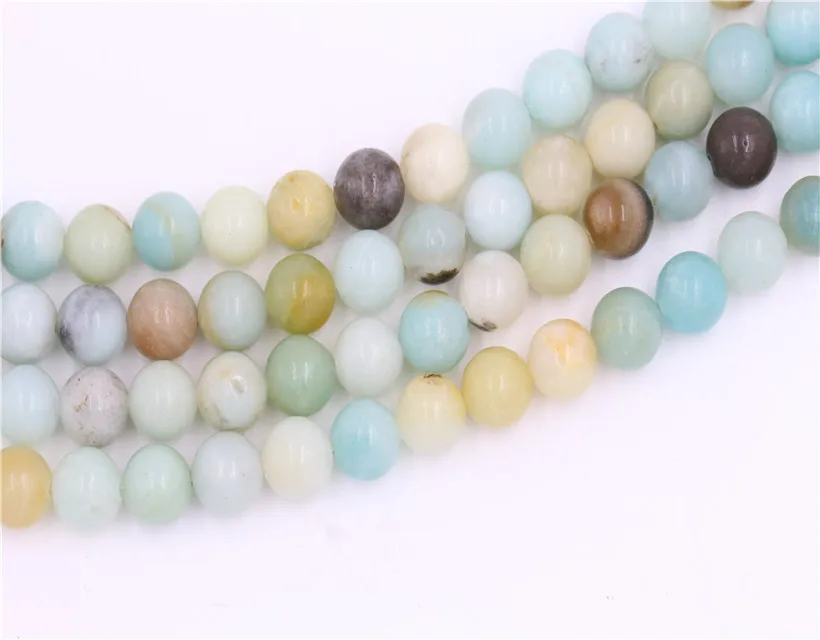 High quality wholesale Amazonite stone jewelry rounded  loose Amazonite beads gemstone