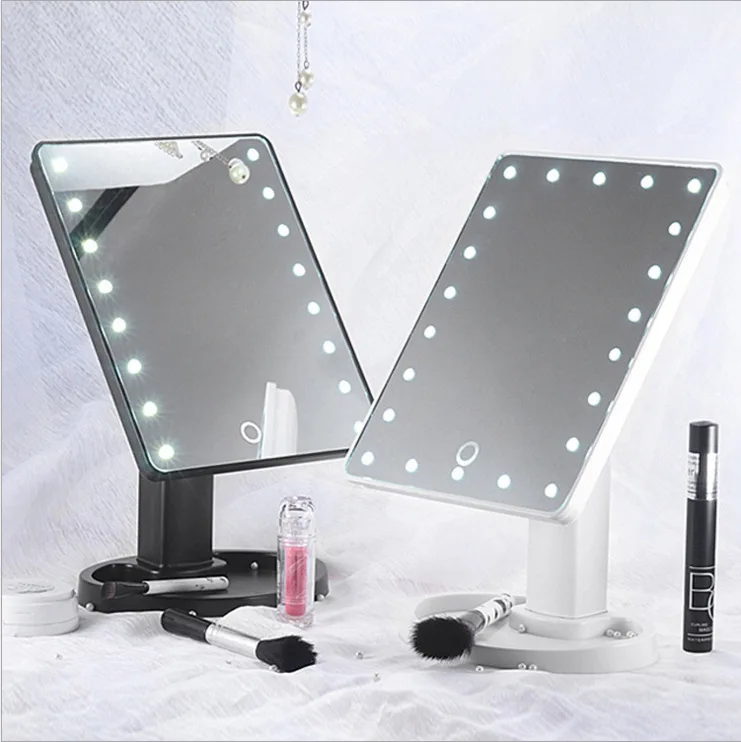 Wholesale Espejo LED de maquillaje con rotación de 360 grados, espejo  portátil plegable con 16/22 luces LED para maquillaje From m.alibaba.com