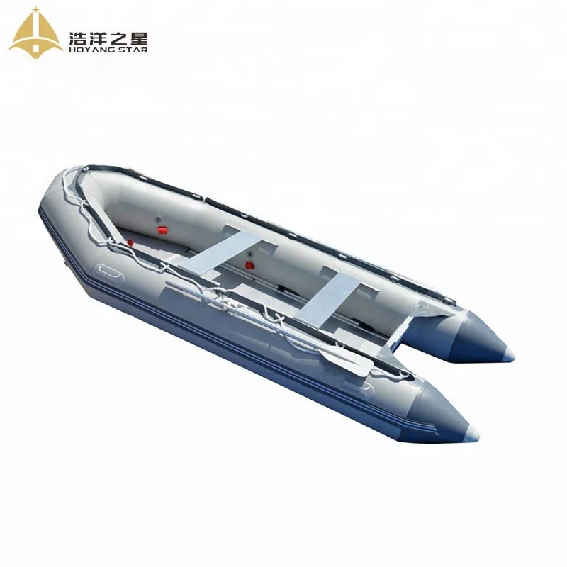 BRIS 12.5 ft Inflatable Boat Inflatable Fish Hunter & Person Inflatable  Raft Boat