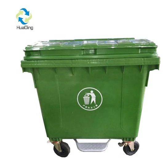 Garbage Skip Waste Container HDPE Eco-friendly Plastic 1100L Outdoor ...