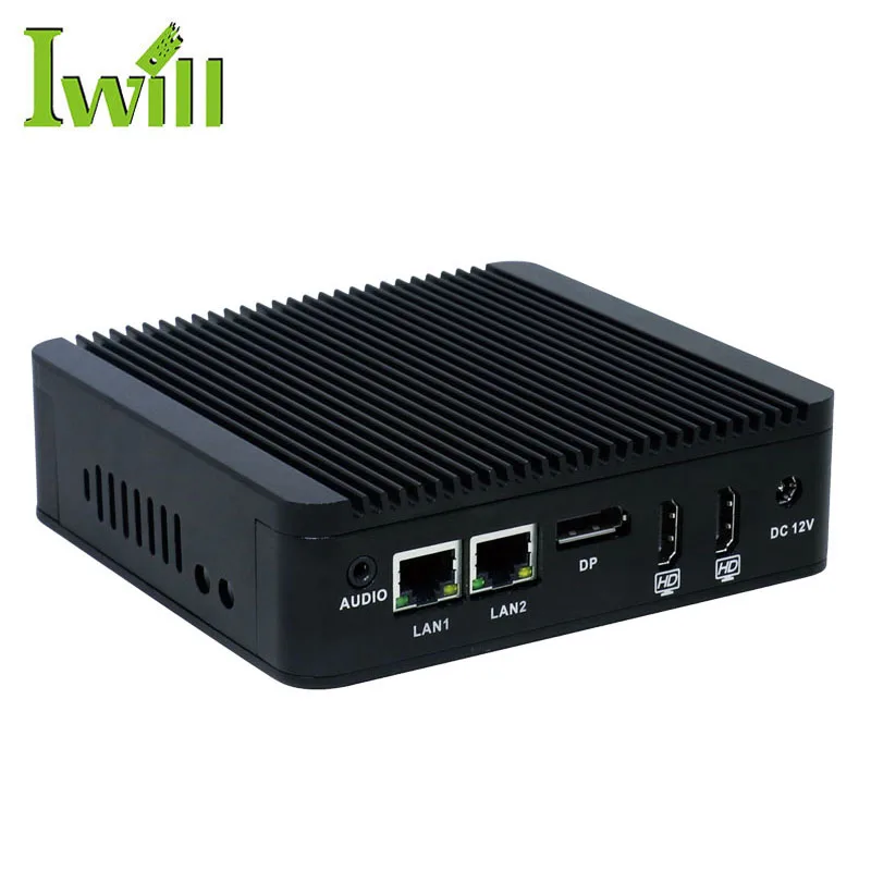 Mini PC Dual NIC - Quad Core Industrial Fanless Box PC