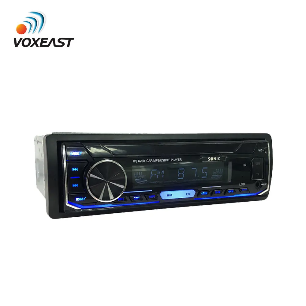Single 1 Din Fixed Panel Display Car Audio MP3 Player with FM BT Aux SD USB Function Car Stereo