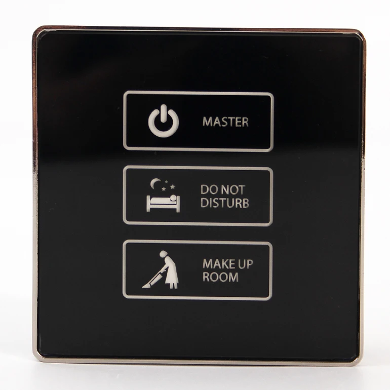 Glass Touch Led Hotel Room Control Panel Master Control Switch