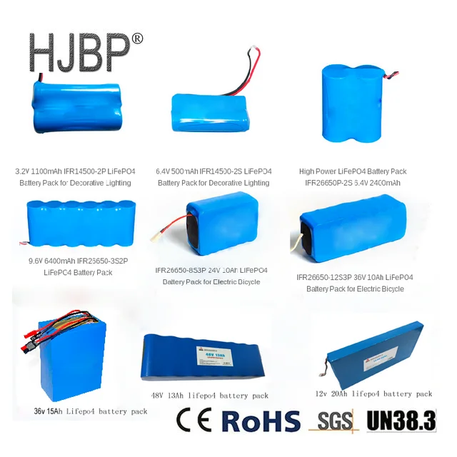 6.4V LiFePO4 Battery Pack 14500 500mAh For Decorative Lighting