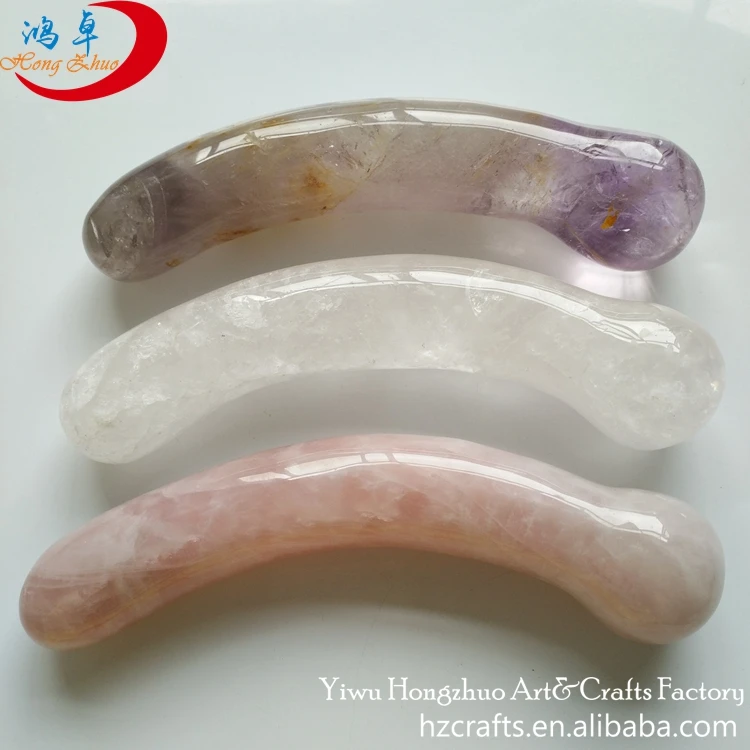 Pelvic Floor Massage Tool Original Point Yellow Crystal Wands Natural Wand Massage Wand