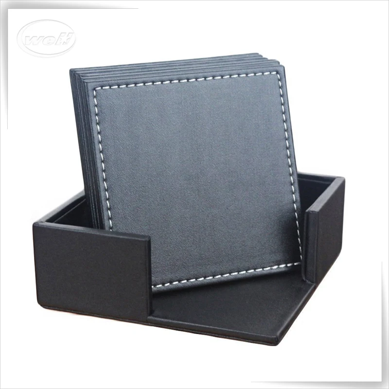 高級手作りディスプレイpuティーカップレザービールコースター Buy コースター ビールコースター 革コースター Product On Alibaba Com