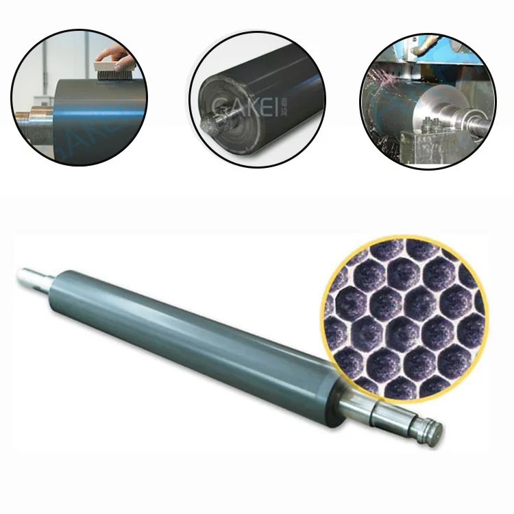 Flexo Printing Machine Cylinder Laser Engraving Ceramic Anilox Roller Manufacturers