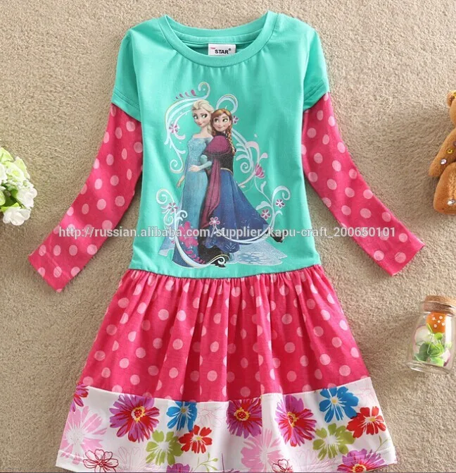 Горячая продажа девочки детское платье оптом девушки одеваются