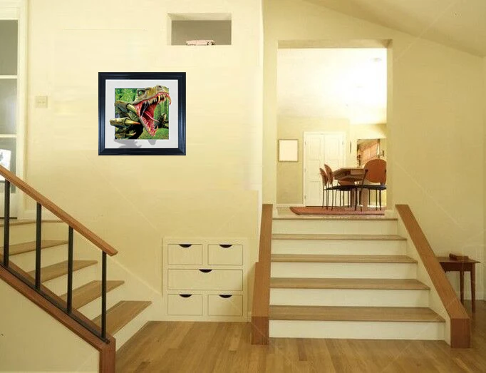 Настенное украшение для спальни 5d линзовидное изображение животного