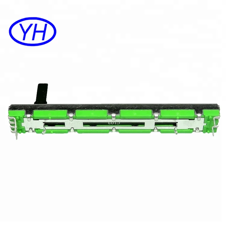 Fader in mixer PS30M PS60M PS45M ALPHA RA6044 100mm 60mm 45mm 30mm 20mm travel 10K 20K 50K 100K fader slide potentiometer 60mm