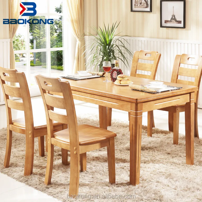 Solid Wood Square Dining Table Set