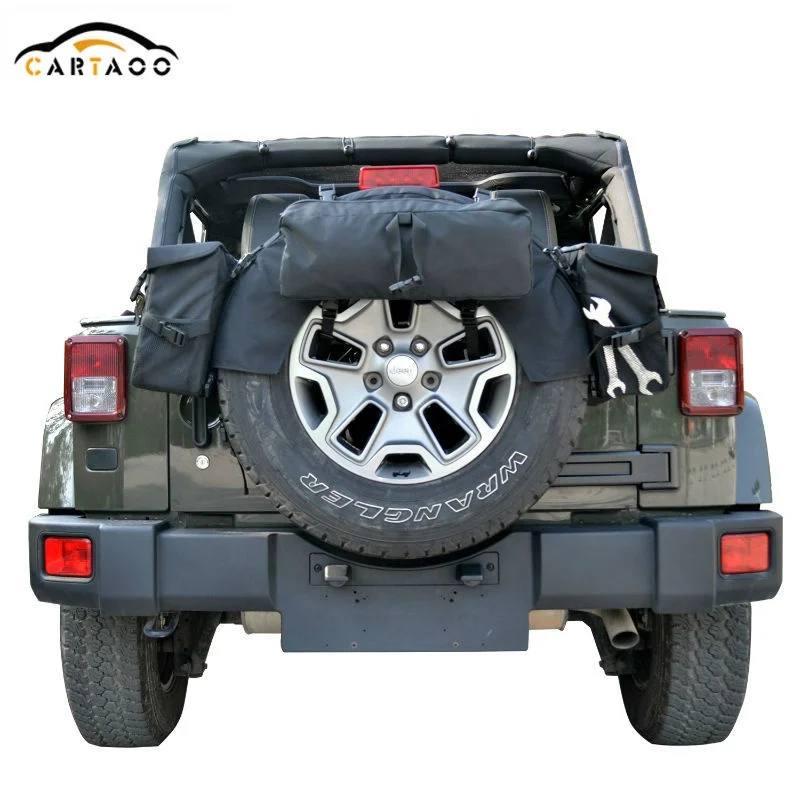 Cartaoo Black Spare Tire Cargo Bag Storage Organizer For Jeep Wrangler Tj  Yj Cj Jk - Buy Spare Tire Cargo Bag,Spare Tire Storage Bag,Spare Tire  Storage Bag For Jeep Product on 
