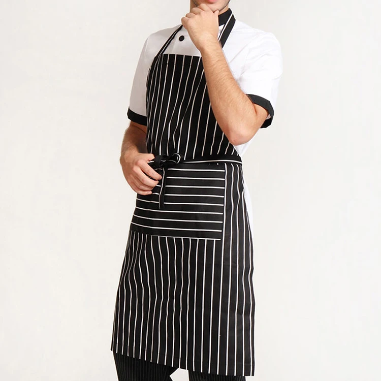BLUE AND WHITE APRON Butchers Catering Cooking PROFESSIONAL CHEF APRONS 