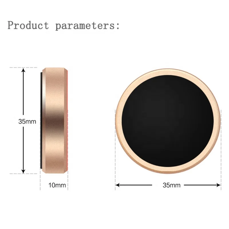OEM Custom Universal Paste Metal Mini Magnetic Car Mount Magnet A8 Mobile Phone Wall Key Holder for iphone
