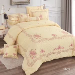 KOSMOS Bed Linen Polyester Microfiber Bedding Embroidery 12pcs Turkey Comforter Sets