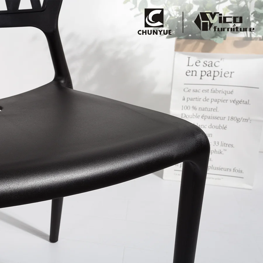 Сверхмощный стул без подлокотников для вечеринки, кафе, необычный, vip, жесткий пластиковый стул из полипропилена без рук