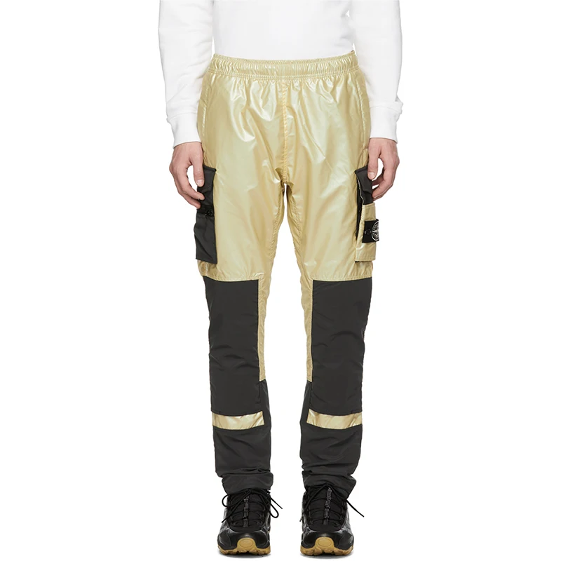 gold cargo pants