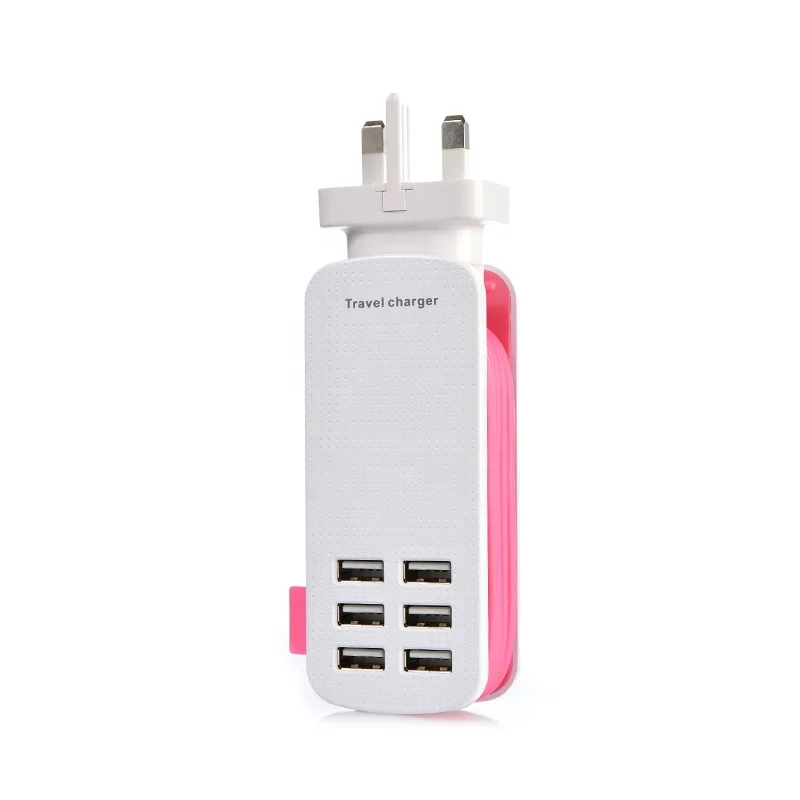 OEM 5,1 V 6A портативное зарядное устройство адаптер питания с несколькими 6 USB-портами для мобильного телефона