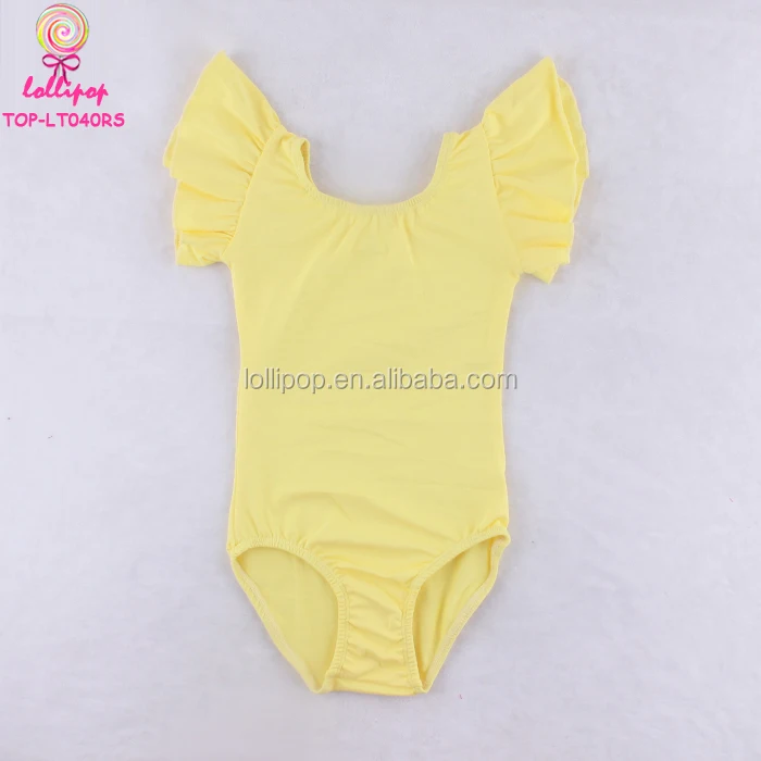 yellow dance leotard