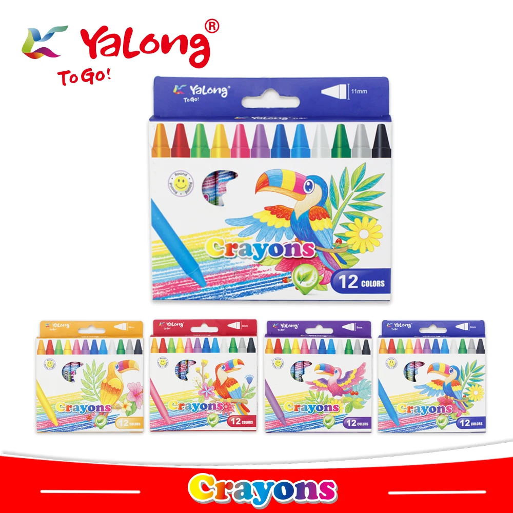 yl95087 wax crayon 12/24 colors can choose