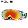 POLISI Men Women Anti Fog Skiing Eyewear Winter Outdoor Sports Snowmobile Snowboard Skate Ski Goggles UV400