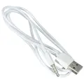 New White 1 meters 3 5mm AUX Audio Plug Jack to USB 2 0 Male Charge
