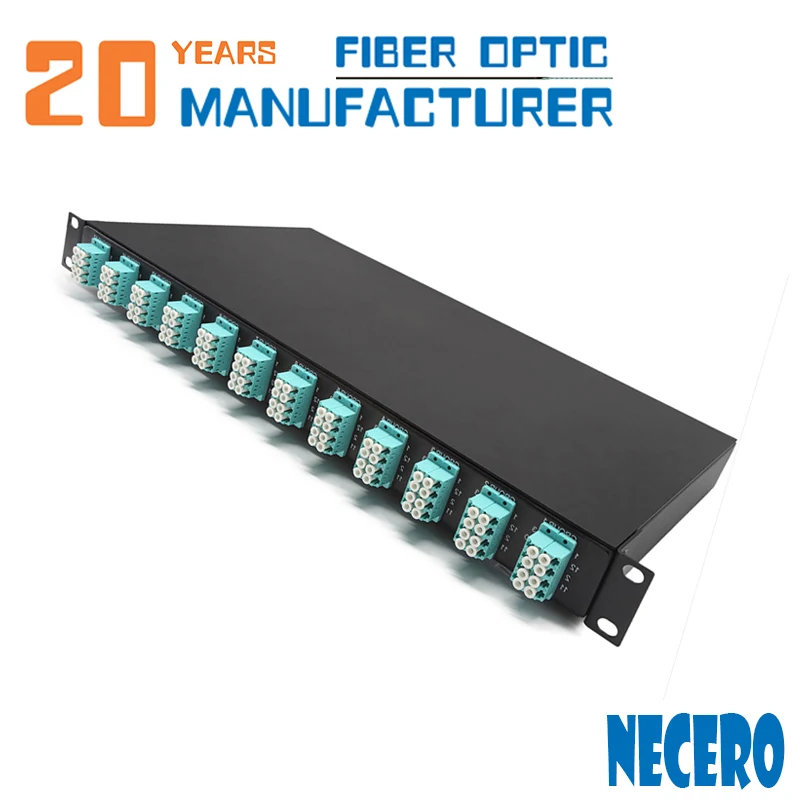 
 Max 96 Lc волокна 1U 48 портов Utp Cat 6 Патч-панель  