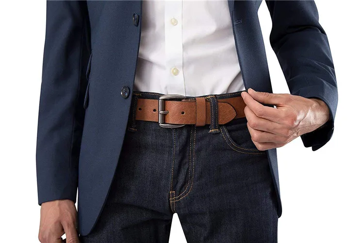 Louis Vuitton Cintura Cinturino Da Cintura In Vera Pelle Di Mucca Bianca, Largo 38 Mm (1-1/2''), Con Scatti, Unisex Cintura Uomo Vera Pelle - Foto 5