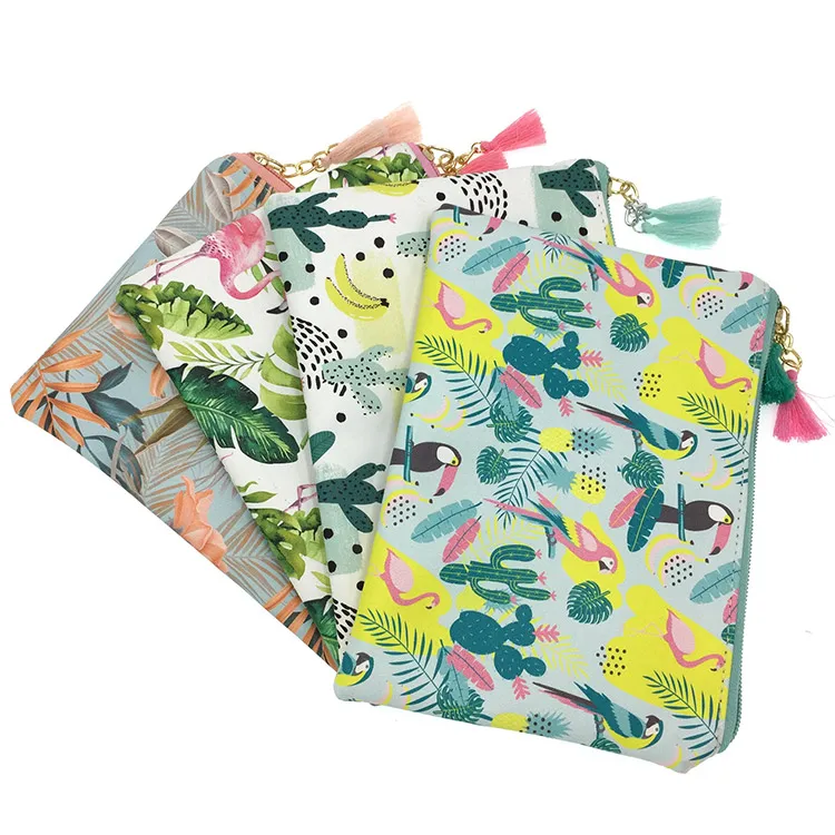 Cosmetic Pu Leather Zipper Make up Pouch