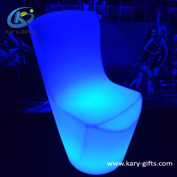 Rgb светлый ресторанный светодиодный стол и барный стул
