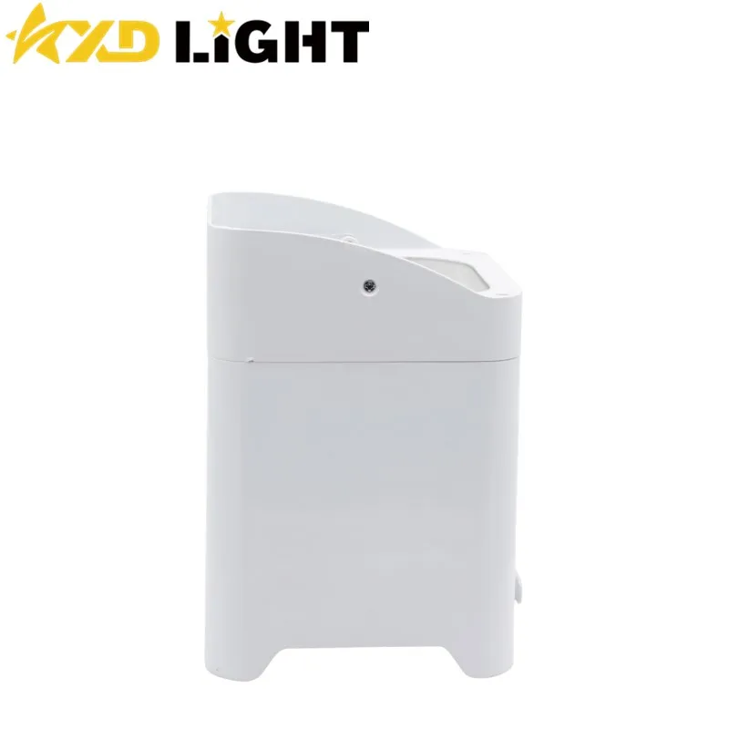 Wireless DMX Par Light with Battery Operated 4x18w RGBWA UV 6in1 Square Case Wall Washer Wedding Uplighter LED Par Disco Lights
