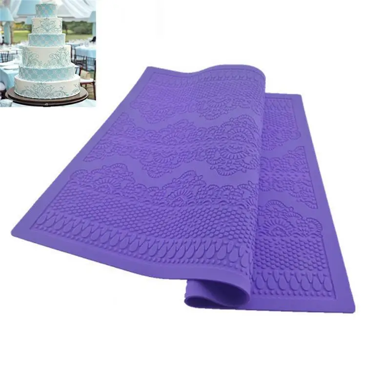 Details about   Lace Silicone Mold Mould Sugar Craft Fondant Mat Cake Decorating Baking Tool JH 