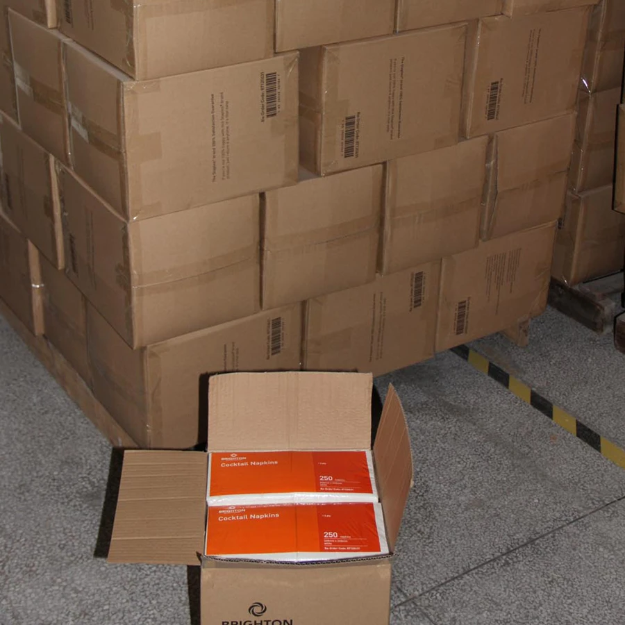 Brown Recycled Napkin Biodegradable & Compostable Napkin Food Safe