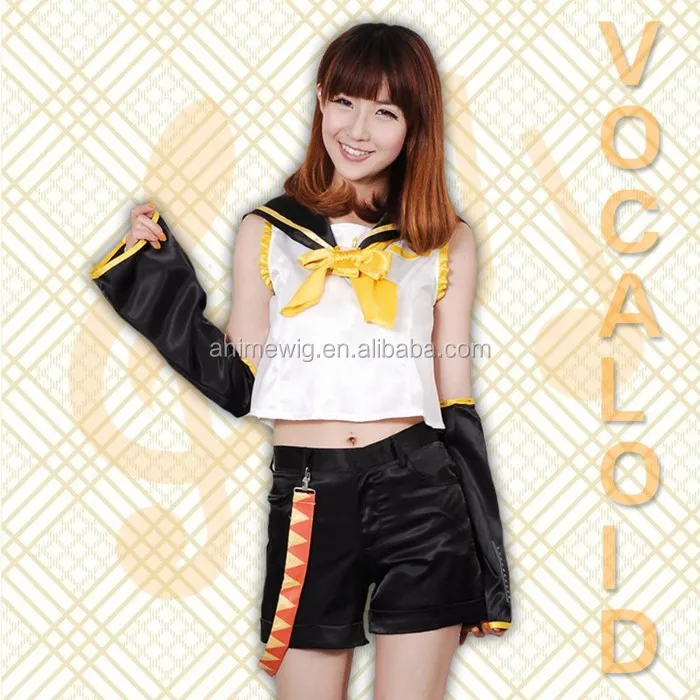 卸売ボーカロイドかがみねリンアニメコスプレコスチュームユニフォームハロウィンコスチューム Buy コスプレ衣装 鏡音リン衣装 Vocaloid コスプレ衣装 Product On Alibaba Com