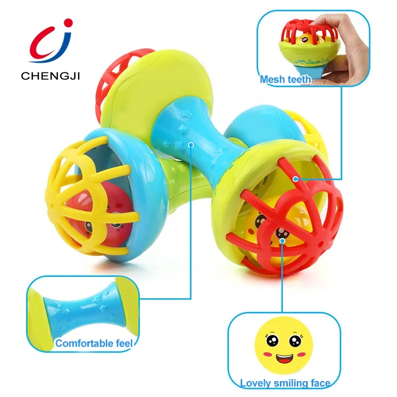 Развивающая музыкальная игрушка, пластиковый звонок, детская пластиковая погремушка