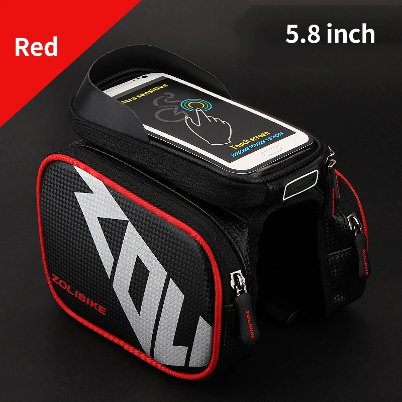 Сумка велосипедная ZOLi ZL2107, рама из ПВХ, седло для велосипеда, водонепроницаемая, для мобильного телефона