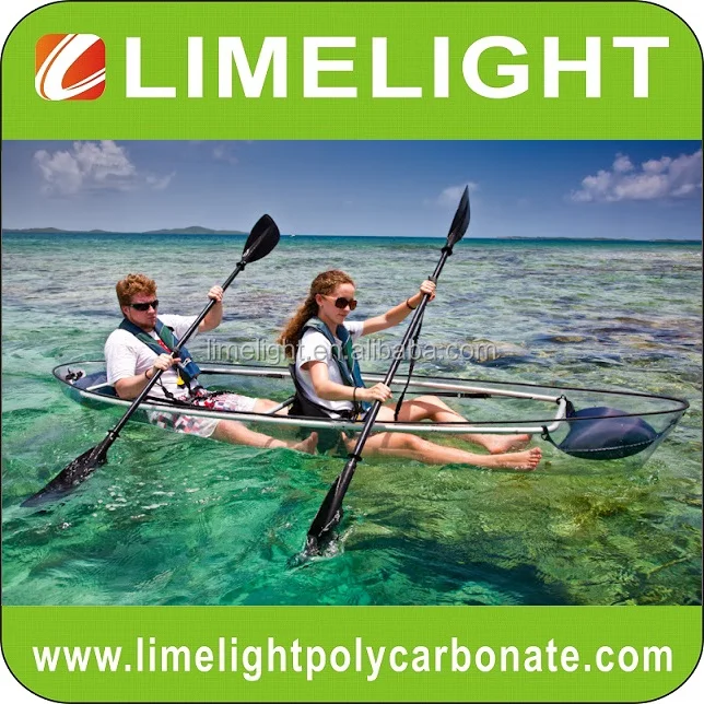 Transparent clear Kayak Crystal Canoe Polycarbonate Kayak