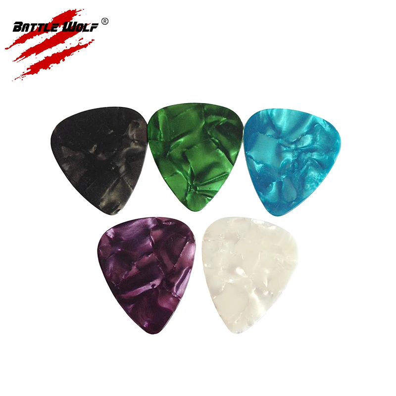 Colorful Celluloid Different Thickness Blank Guitar Picks Support Custom