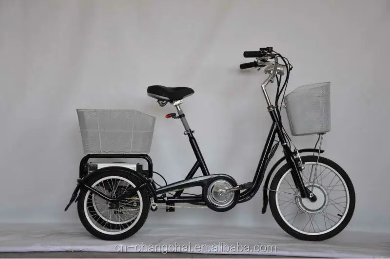 three wheel folding electric bike