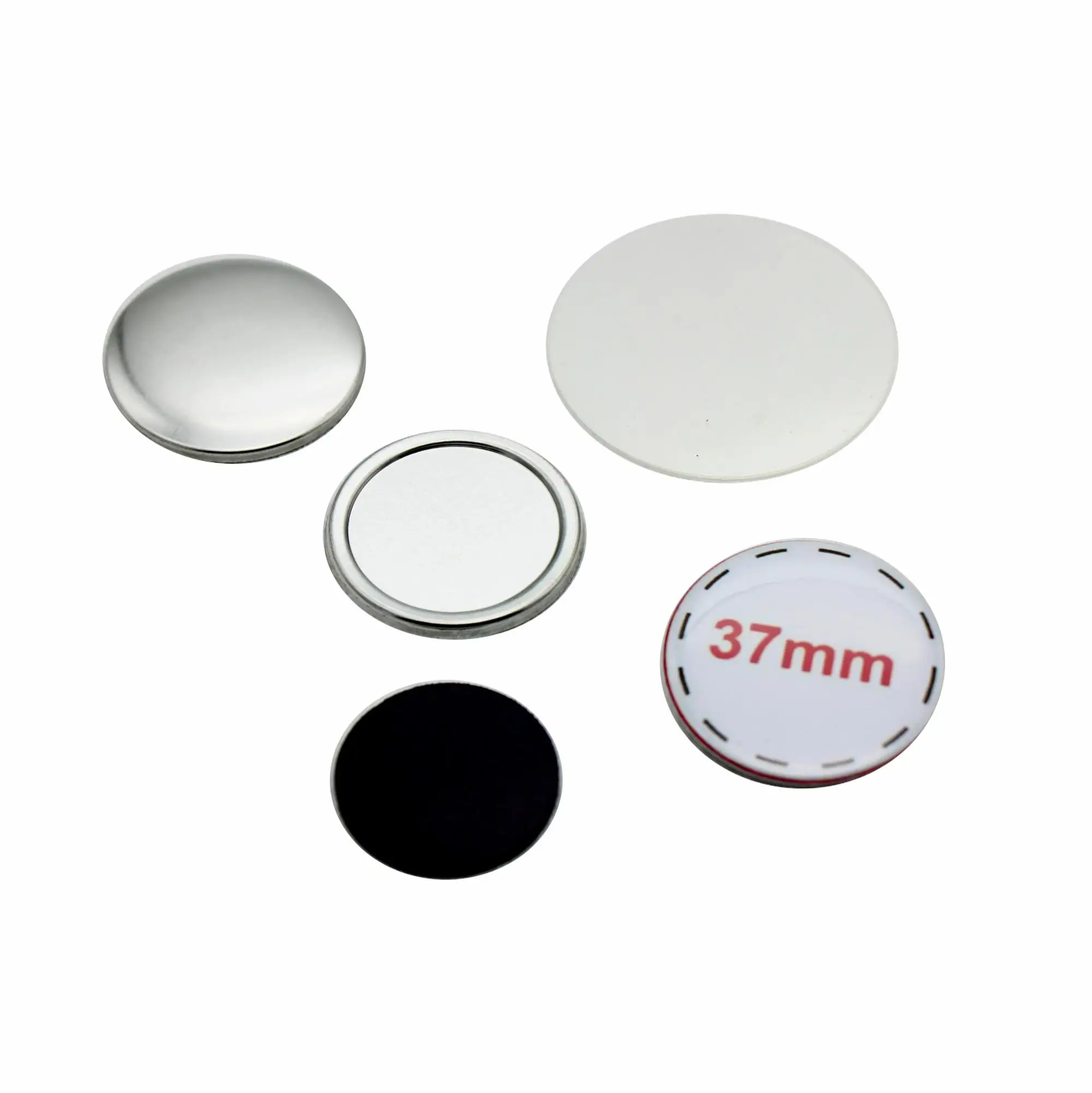 Китай, оптовая продажа, металлический материал 37 мм, круглая булавка высокого качества